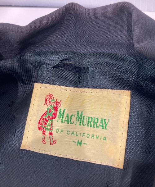 MACMURRAY（マクマリー）MACMURRAY (マクマリー) レーヨンギャバウエスタンジャケット ブラック サイズ:Mの古着・服飾アイテム
