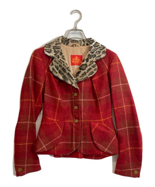 Vivienne Westwood（ヴィヴィアンウエストウッド）Vivienne Westwood (ヴィヴィアンウエストウッド) ジャケット レッド サイズ:40の古着・服飾アイテム