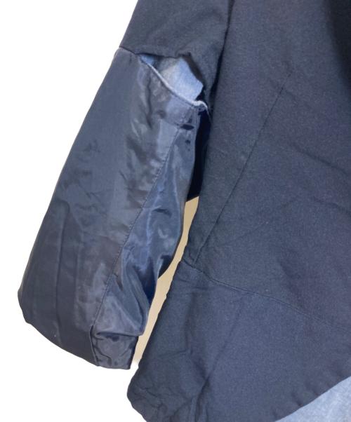COMME des GARCONS（コムデギャルソン）COMME des GARCONS (コムデギャルソン) シワ加工 異素材切替 レイヤードジャケット ネイビー サイズ:Sの古着・服飾アイテム