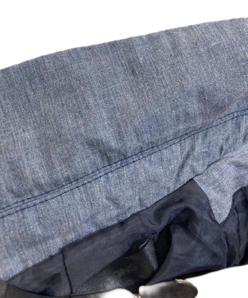 COMME des GARCONS（コムデギャルソン）COMME des GARCONS (コムデギャルソン) シワ加工 異素材切替 レイヤードジャケット ネイビー サイズ:Sの古着・服飾アイテム