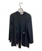 COMME des GARCONSコムデギャルソン）の古着「アシンメトリー カッティングデザインカットソー」｜ブラック