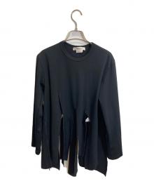 COMME des GARCONS（コムデギャルソン）の古着「アシンメトリー カッティングデザインカットソー」｜ブラック