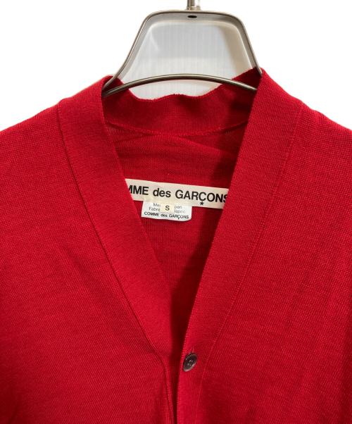 COMME des GARCONS（コムデギャルソン）COMME des GARCONS (コムデギャルソン) 変形スクエアカーディガン レッド サイズ:Sの古着・服飾アイテム