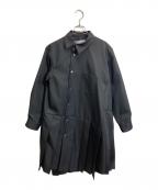 COMME des GARCONS COMME des GARCONSコムデギャルソン コムデギャルソン）の古着「ねじれプリーツワンピース」｜ブラック