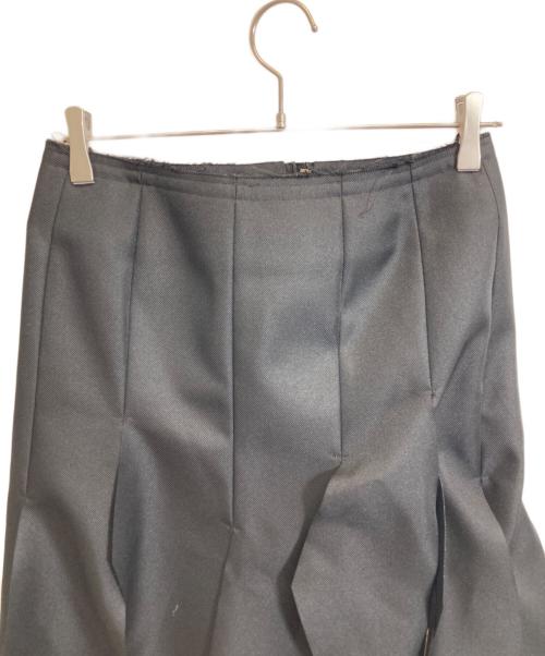 COMME des GARCONS（コムデギャルソン）COMME des GARCONS (コムデギャルソン) ポリエステル裁断スカート ブラック サイズ:Sの古着・服飾アイテム