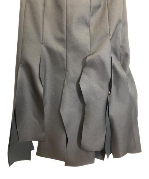 COMME des GARCONS（コムデギャルソン）COMME des GARCONS (コムデギャルソン) ポリエステル裁断スカート ブラック サイズ:Sの古着・服飾アイテム