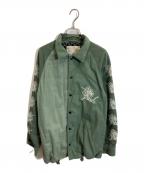 inkインク）の古着「SEWING HAND COACH JACKET」｜オリーブ