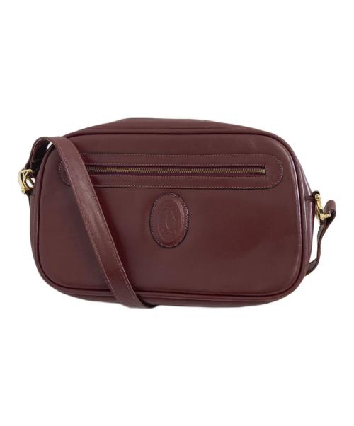 Cartier（カルティエ）Cartier (カルティエ) ショルダーバッグ ボルドーの古着・服飾アイテム