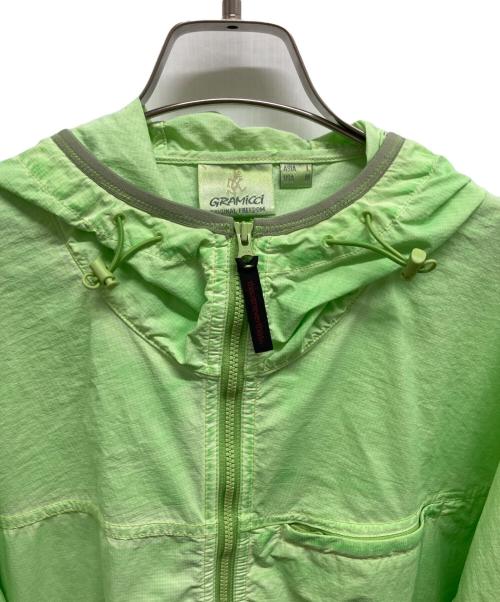 GRAMICCI（グラミチ）GRAMICCI (グラミチ) thisisneverthat (ディスイズネバーザット) OVERDYED LIGHT JACKET 黄緑 サイズ:Lの古着・服飾アイテム