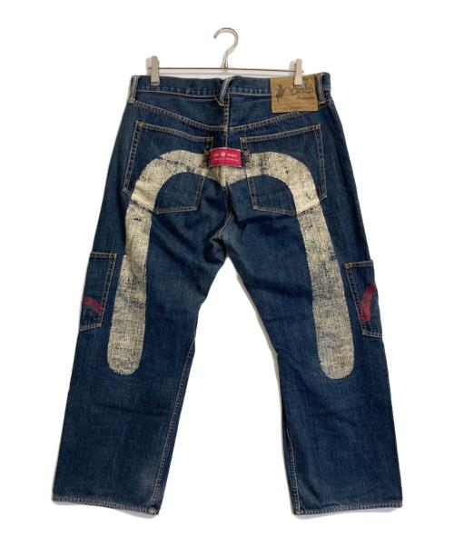 EVISU（エヴィス）EVISU (エヴィス) カモメ刺繍デニムパンツ インディゴ サイズ:W36 L34の古着・服飾アイテム