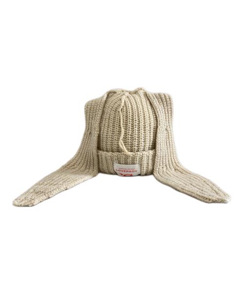 CHARLES JEFFREY LOVERBOY（チャールズ ジェフリー ラバーボーイ）CHARLES JEFFREY LOVERBOY (チャールズ ジェフリー ラバーボーイ) ニット帽 アイボリーの古着・服飾アイテム