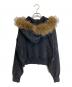 LE CIEL BLEU (ルシェルブルー) Fur-Trim Hooded Sweatshirt ブラック サイズ:S：10000円