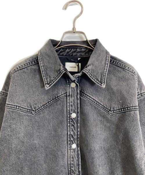 haikure（ハイクル）HAIKURE (ハイクル) デニムシャツ グレー サイズ:36の古着・服飾アイテム