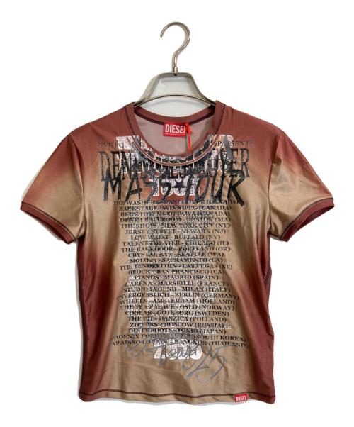 DIESEL（ディーゼル）DIESEL (ディーゼル) Tシャツ ブラウン サイズ:Lの古着・服飾アイテム