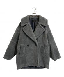STUMBLY（スタンブリ―）の古着「Silhouette Boa Pea Jacket」｜グレー