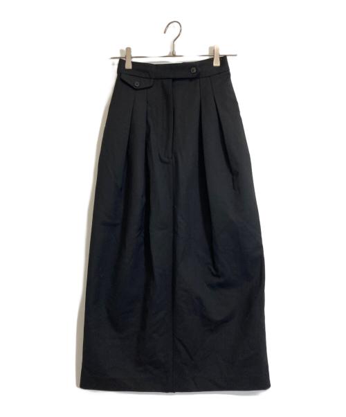 THE ROW（ザ ロウ）THE ROW (ザ ロウ) Michelet Pleat Detailed Midi Skirt ブラックの古着・服飾アイテム