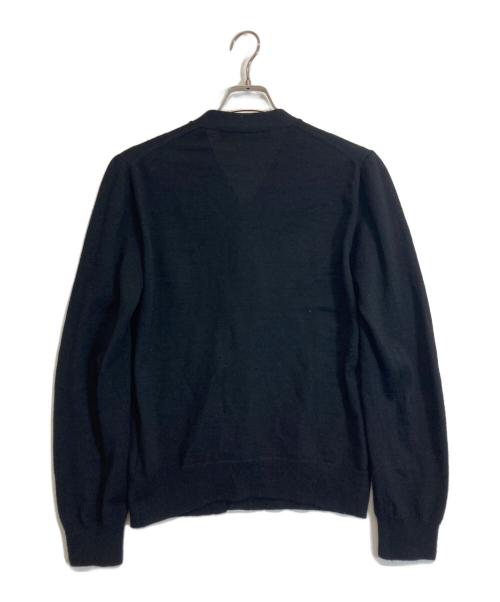 COMME des GARCONS HOMME PLUS（コムデギャルソンオムプリュス）COMME des GARCONS HOMME PLUS (コムデギャルソンオムプリュス) ファー付きウールカーディガン ネイビー サイズ:Sの古着・服飾アイテム