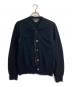 COMME des GARCONS HOMME PLUS（コムデギャルソンオムプリュス）の古着「ファー付きウールカーディガン」｜ネイビー