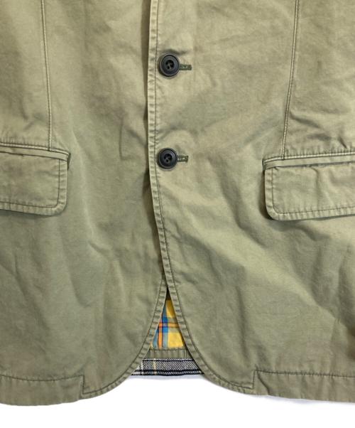 COMME des GARCONS HOMME（コムデギャルソン オム）COMME des GARCONS HOMME (コムデギャルソン オム) チェック切替テーラードジャケット オリーブ サイズ:Sの古着・服飾アイテム
