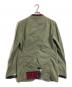 COMME des GARCONS HOMME (コムデギャルソン オム) チェック切替テーラードジャケット オリーブ サイズ:S：15000円
