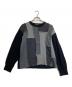 COMME des GARCONS HOMME（コムデギャルソン オム）の古着「パッチワークデザインニット」｜ブラック×グレー
