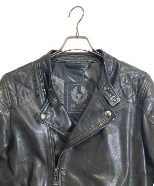 BELSTAFF（ベルスタッフ）BELSTAFF (ベルスタッフ) SOPHNET. (ソフネット) シングルライダースジャケット ブラック サイズ:46の古着・服飾アイテム