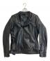 BELSTAFF（ベルスタッフ）の古着「シングルライダースジャケット」｜ブラック
