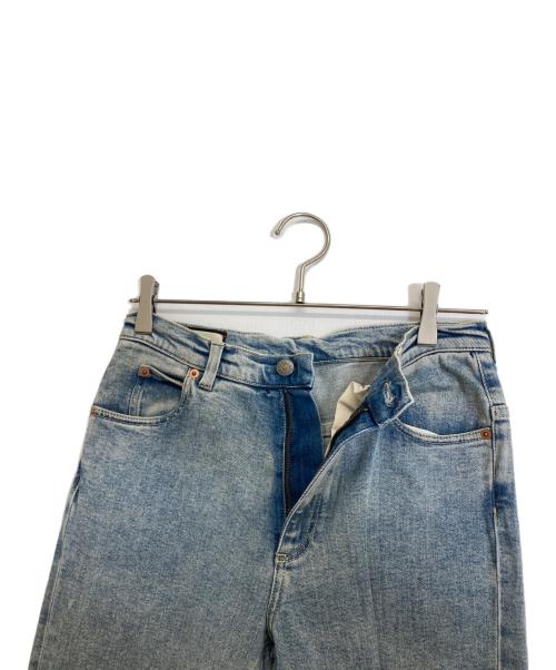 GUCCI（グッチ）GUCCI (グッチ) ロゴパッチスキニーデニムパンツ インディゴ サイズ:W30の古着・服飾アイテム