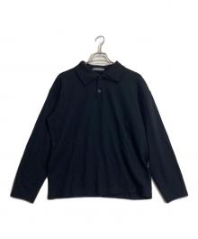 ISSEY MIYAKE MEN（イッセイミヤケメン）の古着「ニットポロシャツ」｜ブラック