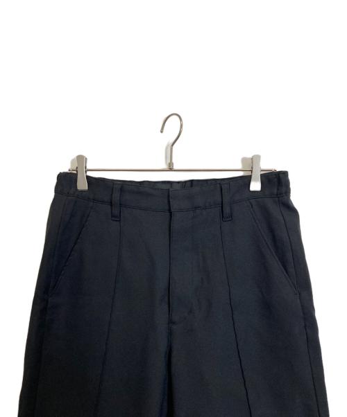 DELUXE（デラックス）Deluxe (デラックス) ZOOTストレートピンタックパンツ ブラック サイズ:Lの古着・服飾アイテム