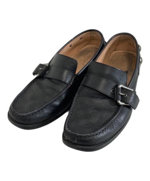 LOUIS VUITTON（ルイ ヴィトン）LOUIS VUITTON (ルイ ヴィトン) モノグラムドライビングシューズ ブラック サイズ:5　1/2の古着・服飾アイテム
