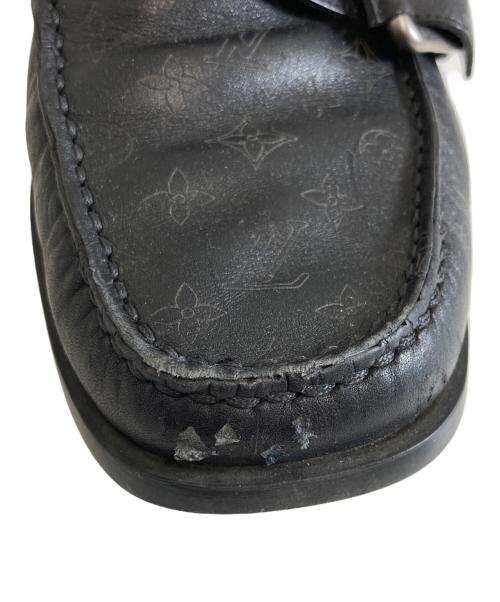 LOUIS VUITTON（ルイ ヴィトン）LOUIS VUITTON (ルイ ヴィトン) モノグラムドライビングシューズ ブラック サイズ:5　1/2の古着・服飾アイテム