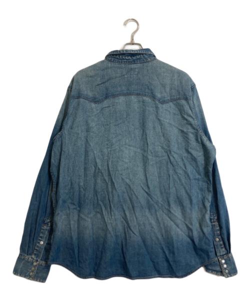 RRL（ダブルアールエル）RRL (ダブルアールエル) デニムウエスタンシャツ インディゴ サイズ:XXLの古着・服飾アイテム