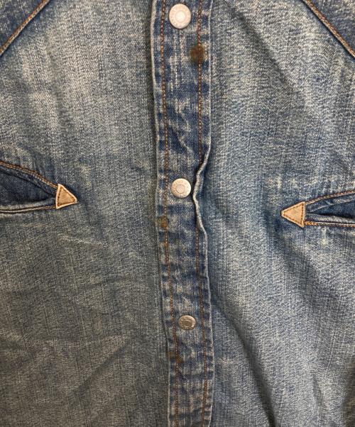 RRL（ダブルアールエル）RRL (ダブルアールエル) デニムウエスタンシャツ インディゴ サイズ:XXLの古着・服飾アイテム