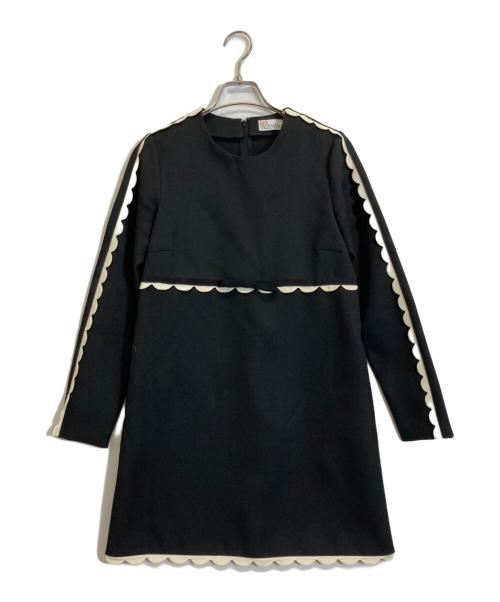 RED VALENTINO（レッドヴァレンティノ）RED VALENTINO (レッドヴァレンティノ) ワンピース ブラック サイズ:Mの古着・服飾アイテム