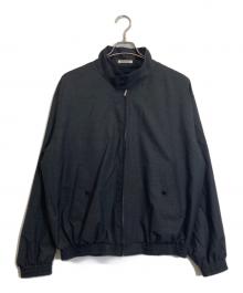 AURALEE（オーラリー）の古着「ULTRA FINE TROPICAL WOOL ZIP BLOUSON」｜グレー