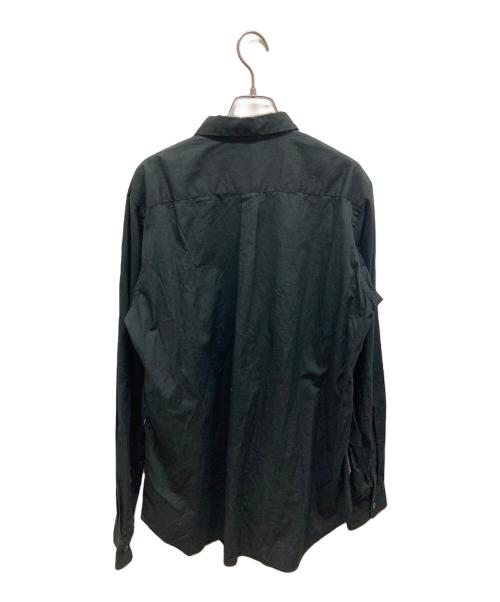 BLACK COMME des GARCONS（ブラックコムデギャルソン）BLACK COMME des GARCONS (ブラックコムデギャルソン) パイピングシャツ　1N-B009 ブラック サイズ:Lの古着・服飾アイテム
