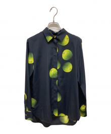 PAUL SMITH（ポールスミス）の古着「青りんご長袖シャツ」｜ブラック