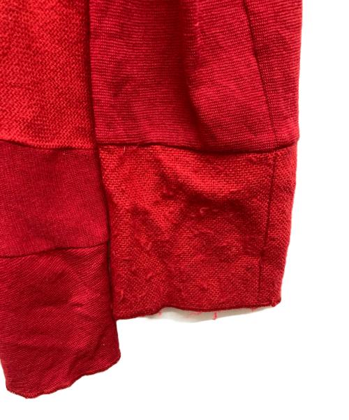 tricot COMME des GARCONS（トリココムデギャルソン）tricot COMME des GARCONS (トリココムデギャルソン) 切替ニットテーラードジャケット レッド サイズ:-の古着・服飾アイテム