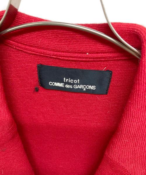 tricot COMME des GARCONS（トリココムデギャルソン）tricot COMME des GARCONS (トリココムデギャルソン) 切替ニットテーラードジャケット レッド サイズ:-の古着・服飾アイテム