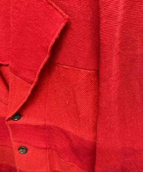 tricot COMME des GARCONS（トリココムデギャルソン）tricot COMME des GARCONS (トリココムデギャルソン) 切替ニットテーラードジャケット レッド サイズ:-の古着・服飾アイテム