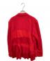 tricot COMME des GARCONS (トリココムデギャルソン) 切替ニットテーラードジャケット レッド サイズ:-：18000円