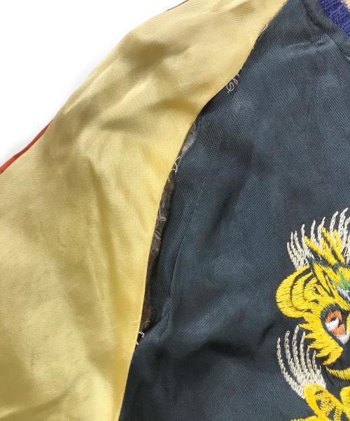 VINTAGE（ヴィンテージ）VINTAGE (ヴィンテージ) リバーシブルヴィンテージスカジャン ブラック×ピンク サイズ:表記なしの古着・服飾アイテム