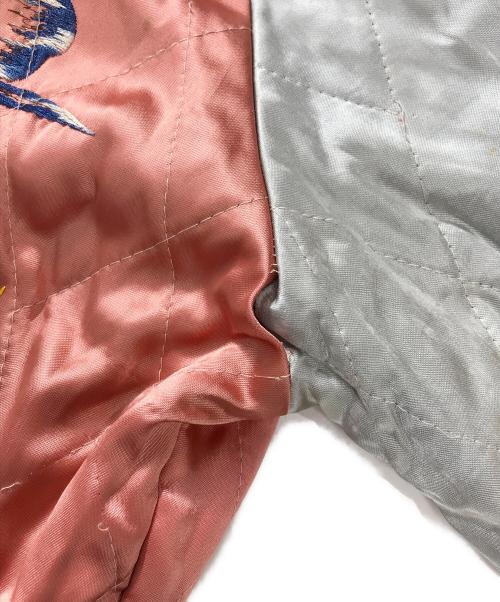 VINTAGE（ヴィンテージ）VINTAGE (ヴィンテージ) リバーシブルヴィンテージスカジャン ブラック×ピンク サイズ:表記なしの古着・服飾アイテム