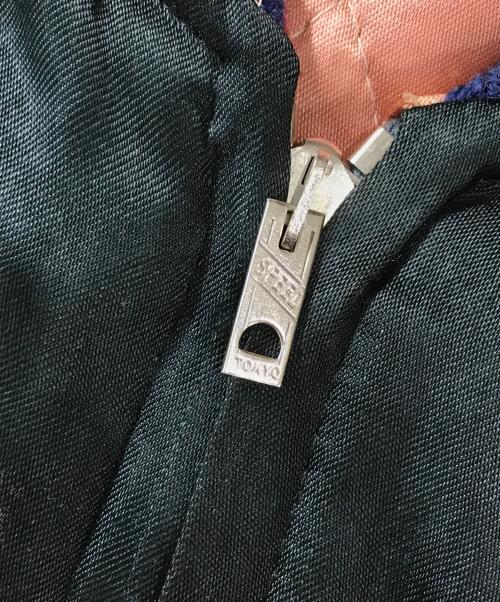 VINTAGE（ヴィンテージ）VINTAGE (ヴィンテージ) リバーシブルヴィンテージスカジャン ブラック×ピンク サイズ:表記なしの古着・服飾アイテム