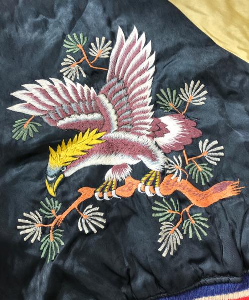 VINTAGE（ヴィンテージ）VINTAGE (ヴィンテージ) リバーシブルヴィンテージスカジャン ブラック×ピンク サイズ:表記なしの古着・服飾アイテム