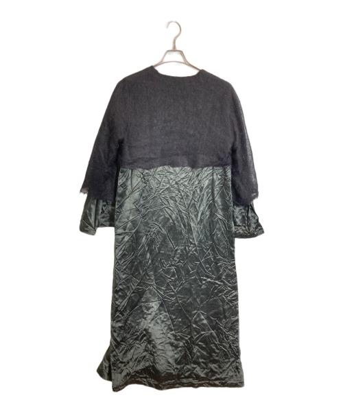 tricot COMME des GARCONS（トリココムデギャルソン）tricot COMME des GARCONS (トリココムデギャルソン) ニットレイヤードドッキングワンピース ブラック サイズ:-の古着・服飾アイテム