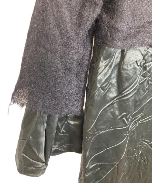 tricot COMME des GARCONS（トリココムデギャルソン）tricot COMME des GARCONS (トリココムデギャルソン) ニットレイヤードドッキングワンピース ブラック サイズ:-の古着・服飾アイテム