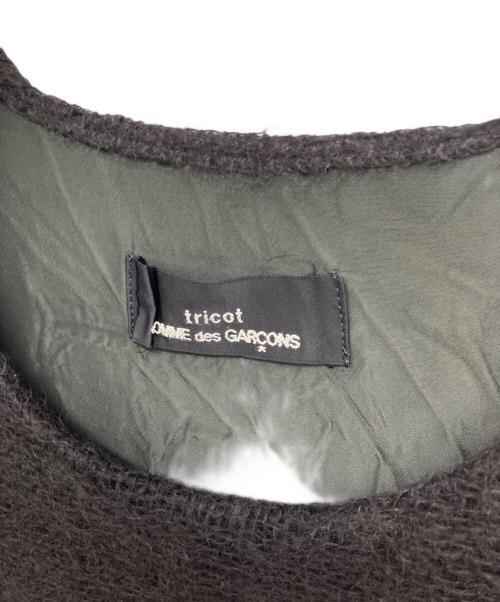 tricot COMME des GARCONS（トリココムデギャルソン）tricot COMME des GARCONS (トリココムデギャルソン) ニットレイヤードドッキングワンピース ブラック サイズ:-の古着・服飾アイテム