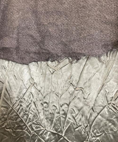 tricot COMME des GARCONS（トリココムデギャルソン）tricot COMME des GARCONS (トリココムデギャルソン) ニットレイヤードドッキングワンピース ブラック サイズ:-の古着・服飾アイテム